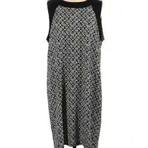 J. Jill Casual Dress XL - Black & White Print, Excellent Condition, Lightweight